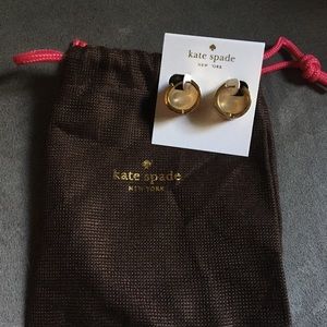 Kate Spade earrings Bar None Hoop Gold Huggie
